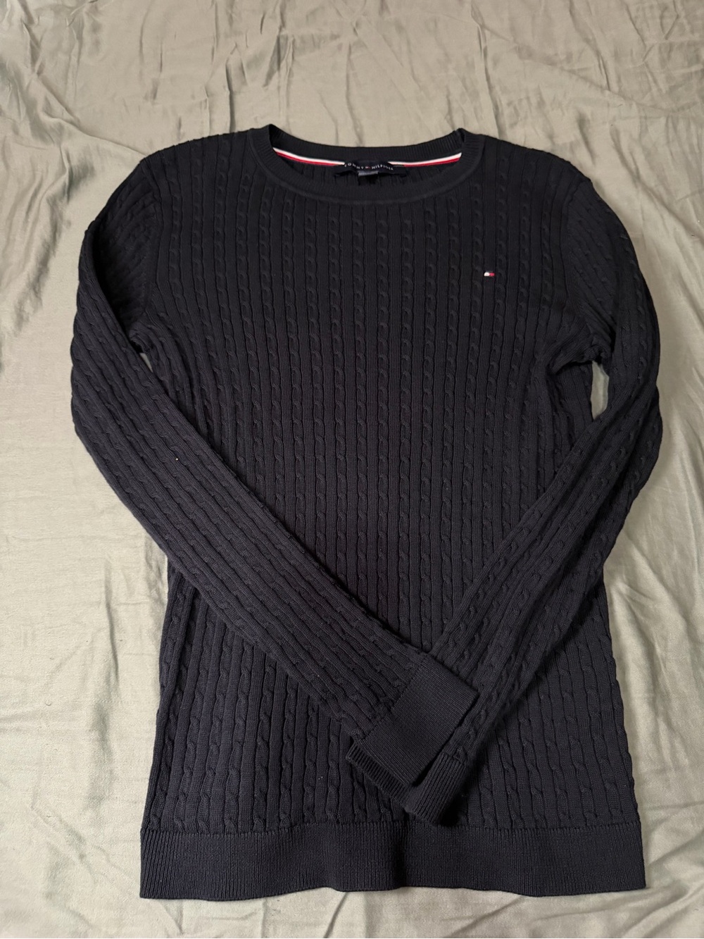 🖤 Tommy Hilfiger Cable Knit Sweater | Classic Preppy Cotton Pullover 🖤